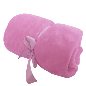 Couverture de jet douce de couleur unie, couvertures à carreaux en velours artificiel corail chaud d'hiver doux et chaud en flanelle Burrito pour le voyage au lit - Product Image 6