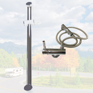 Bonne qualité RV-H005 argent RV pommeau de douche cuivre matériel <span class=keywords><strong>caravane</strong></span> camping-car douche commutateurs chaud et froid camping-car douche - Product Image 1