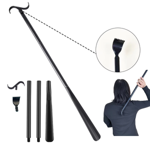 Fabricant d'appareils de soins à domicile pour les personnes âgées Vente en gros Robe bâton avec cuillère à chaussures Corne à chaussures pliable en plastique à long manche - Product Image 1