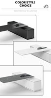 Lujo moderno estilo de madera diseño de fábrica al por mayor Gran oferta OEM personalizado muebles de oficina de madera mesa de oficina ejecutiva Escritorio