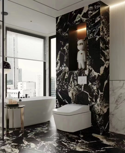 Losa de mármol negro búlgaro pulido de China para cortar azulejos de pared, encimera, encimera, Mesa - Product Image 6