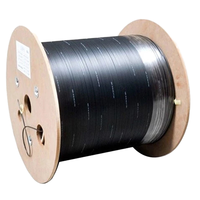 Cable de comunicación DMIS GJXH para interiores/exteriores, cable de bajada FTTH de 1 núcleo para proyectos FTTX, con elemento de refuerzo de alambre de acero/FRP
