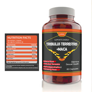 Capsules OEM Pure Test Boost Max Tongkat Ali Black Maca Turkesterone <span class=keywords><strong>Tribulus</strong></span> Terrestris Capsules pour Homme Femme - Product Image 6
