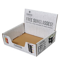 Boîte d'affichage PDQ en carton ondulé personnalisée pour produits de vente au détail