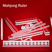 Regla de Mahjong, Regla para Tarjetas de Juego, Mini Regla de Clasificación de Mahjong, Barra Transparente de Cristal, Barra de Mahjong de Nuevo Estilo