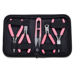 Jewelry <b>Tool</b> Kit 5 Piece Stainless Steel Pliers <b>Set</b> For Diy Craft Making - Product Image 1