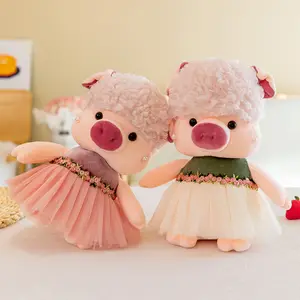 Yüksek kalite dolması hayvan oyuncaklar Anime peluş sevimli domuz doldurulmuş oyuncak Kawaii küçük Piglet dolması Plushied çocuklar için bebek oyuncakları