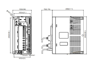 Variateur de fréquence VFD32AMS43ANSAA série MS300 15kW 20HP 460V AC avec PLC intégré pour l'automatisation industrielle - Product Image 2