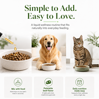 Complément multivitaminé premium pour chiens et chats, gouttes de vitalité 10-en-1 avec soutien antioxydant, ingrédients purs d'origine naturelle