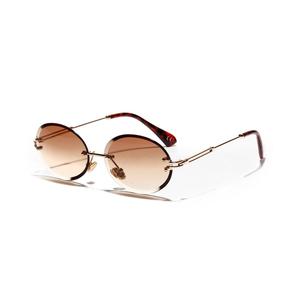 Lunettes <span class=keywords><strong>de</strong></span> <span class=keywords><strong>soleil</strong></span> rétro Vintage pour femmes, personnalisées, sans bords, <span class=keywords><strong>dégradé</strong></span>, styliste - Product Image 4