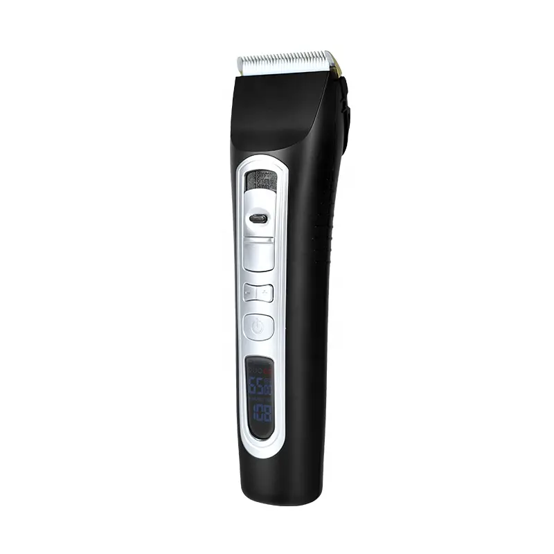 Cortadora de pelo de precisión OEM, máquina de afeitar eléctrica íntima con pantalla LCD, longitud ajustable, novedad