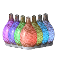 Diffuseur d'huiles essentielles portable Getter 100 ml avec 7 lumières LED, aromathérapie, rotation, ultrasons électriques, humidificateur ultrasonique