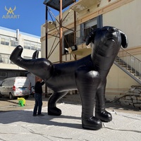 Ballon gonflable en PVC en forme de chien, accessoire de décoration animal réaliste pour la promotion en magasin d'animaux/la publicité d'événements/l'affichage en extérieur