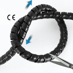 Manchon de protection en spirale PP résistant à l'usure pour tuyaux hydrauliques, protection de bobine pour engins de génie civil. - Product Image 3