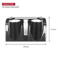 Panneau de console centrale en fibre de carbone véritable Shasha, décoration intérieure pour Chevrolet Camaro 2010 2012 2015