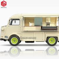 Camion de nourriture électrique vintage, camion de crème glacée mobile à vendre, stand de hot-dogs, restaurant mobile, camion de cuisine, chariot à café électrique