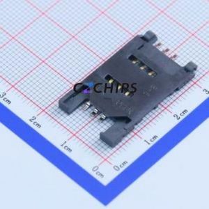 <b>SIM</b>-011B-R6 <b>SIM</b> <b>Card</b> Connector SMD Connector Flip Cover Type Mini <b>SIM</b> <b>Card</b> <b>Card</b> <b>Holder</b> No <b>Card</b> Detection - Product Image 1