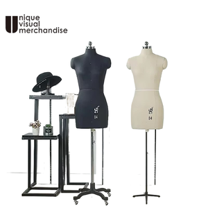 Maniquí de costura de espuma femenino de medio cuerpo ajustable para modistas, costureras, sastrería, vestidos de alta costura - Product Image 1