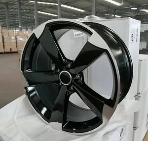 Rines de Aleación Populares Chinos YQ 5x112 de 18, 19 y 20 Pulgadas en Negro Brillante/Negro Mate de Cinco Radios para Coche <span class=keywords><strong>Audi</strong></span> <span class=keywords><strong>RS</strong></span> - Product Image 4