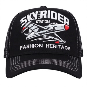 Nouvelle Arrivée Casquette Trucker 5 Panneaux Broderie 3D Haute Qualité Bicolore avec Maille 100% Coton Mode Extérieure Unisexe - Product Image 3