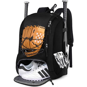 Polyester Wholesale Youth Sports Equipment Baseball <strong>Batting</strong> Softball Bag Custom Baseball <strong>Backpack</strong> With Shoes Compartment - Product Image 1