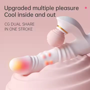 Wholesale Thrusting Vibrator <b>Clitoral</b> <b>Stimulator</b> Licking G Spot Rabbit Vibrator Dildo Women Spermicide Massage - Product Image 2