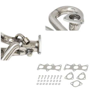 Kit de cabezales pulidos de acero inoxidable Pino, colector de escape para Ford Probe V6 GT Mazda MX6 LS V6 93-97 - Product Image 3