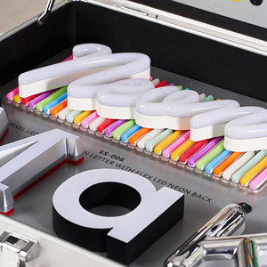 Tùy chỉnh chiếu sáng <span class=keywords><strong>LED</strong></span> kênh chữ ký mẫu hộp vali thư ký Acrylic Backlit chữ cái - Product Image 6