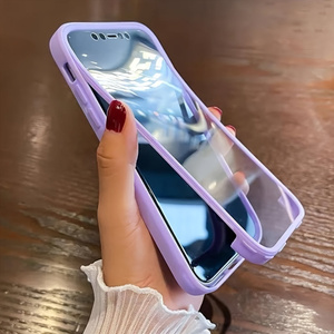 CHAOYIDIAN 360 Étui transparent intégral pour <span class=keywords><strong>iPhone</strong></span> <span class=keywords><strong>11</strong></span> 12 13Pro 14 15 Pro Max, protection intégrale avant et arrière - Product Image 2