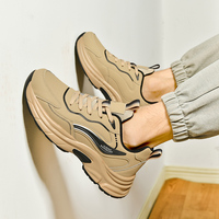 Chaussures de trail et de randonnée pour hommes, à enfiler, avec doublure en mesh, bout pointu rembourré, semelle intérieure en EVA, semelle extérieure en caoutchouc, toutes saisons