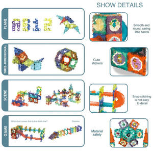 ตัวต่อ 3 มิติ AiJH 75 ชิ้น เกมฝึกทักษะการคิดเชิงตรรกะ <span class=keywords><strong>ของเล่น</strong></span>เสริมพัฒนาการเด็กเล็ก ชุดตัวต่อ DIY <span class=keywords><strong>ของเล่น</strong></span>เด็ก - Product Image 5
