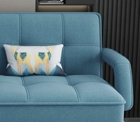 Sofá Cama Individual Plegable de Esquina con Tela de Lino y Almacenamiento, Mecanismo de Sofá Cama, Precio Más Bajo