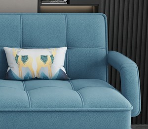 Divano letto angolare singolo pieghevole in tessuto con contenitore, meccanismo divano letto, prezzo più basso - Product Image 5