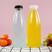 Bouteille vide en plastique transparent de qualité alimentaire jetable pour les boissons, jus, soda, champagne, boissons énergisantes pour animaux de compagnie