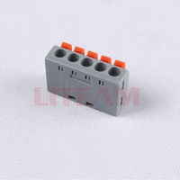 Conector rápido naranja y gris, terminal eléctrico, empalme rápido, Conector de cable push-in