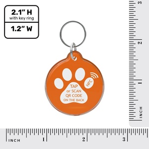 Etiqueta de Silicona Personalizada con Código QR, NFC y RFID para Identificación de Mascotas - Product Image 4