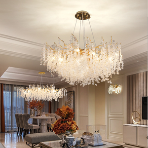 Modern Luxury Crystal Chandelier Aluminium Branch <strong>Bracket</strong> Living Room Pendant Lamp Dining Room Villa <strong>Ceiling</strong> Hanging <strong>Lights</strong> - Product Image 3