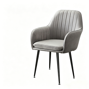 <span class=keywords><strong>Chaise</strong></span> de salle à manger moderne de style nordique avec tissu en velours et pieds en métal <span class=keywords><strong>noir</strong></span> pour la maison, le bureau, la chambre, l'appartement, le salon - Product Image 6