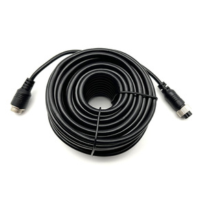 Cavo di Prolunga per Monitoraggio a Quattro Canali per Veicoli, Connettore Aeronautico M12 a 4 Pin, Rivestimento in PVC, per Immagini di Retromarcia - Product Image 1