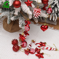 Ornements de Noël en PVC inspirés des bonbons, décorations festives à suspendre aux fenêtres et pendentifs, boules pour sapin de Noël