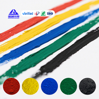 Pigments inorganiques multicolores Oxyde de fer Rouge/Orange/Jaune/Violet/Vert/Bleu CAS 1332-37-2 pour briques et ciment