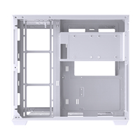 Lovingcool nuevo diseño Vertical torres completas cubierta de escritorio ATX CPU ARGB cubo Mesa Gaming PC caso vidrio ordenador aleación de aluminio