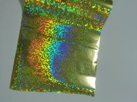Rouleau de film holographique doré Bonedry DIY pour impression par transfert métallique, 8CM*120M, 64CM*120M, en PET
