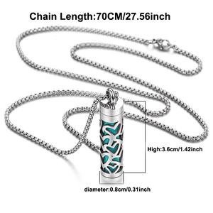 Großhandel Hot Selling Edelstahl Halskette Hohl Design Aroma therapie Ätherisches Öl Diffusor Anhänger Link Kette Halskette - Product Image 4