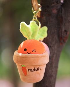 MYT Original Niche Carotte <span class=keywords><strong>en</strong></span> peluche <span class=keywords><strong>en</strong></span> pot, porte-clés <span class=keywords><strong>navet</strong></span>, pendentif pour sac à dos, poupée à suspendre, cadeau de Noël, 10 cm, rembourrage <span class=keywords><strong>en</strong></span> coton PP - Product Image 5