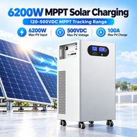Batterie LiFePO4 51,2V 280Ah 314Ah avec onduleur solaire intégré de 6200W, système de stockage d'énergie tout-en-un