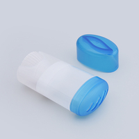 Emballage ovale pour soins de la peau de 48 g, conteneur de déodorant en PP/PE, impression UV, ouverture facile, remplissage par le haut, modèle TB-44