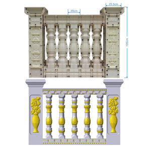 Livraison rapide, stock disponible, moule en <span class=keywords><strong>béton</strong></span> pour balustrade incurvée de porche, moule pour main courante, poteau de clôture, vase, balustrade, <span class=keywords><strong>palissade</strong></span>, borne - Product Image 4