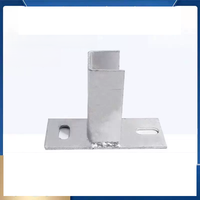 Support de fixation pour profilé PV en acier, base antiseismique galvanisée à chaud, connecteur solaire sans soudure à deux ou trois trous