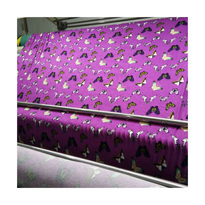 Divertente stampa per bambini tessuto organico tessuto Non stimolante in poliestere/cotone tessuto di flanella in saia semplice 150GSM - Product Image 5